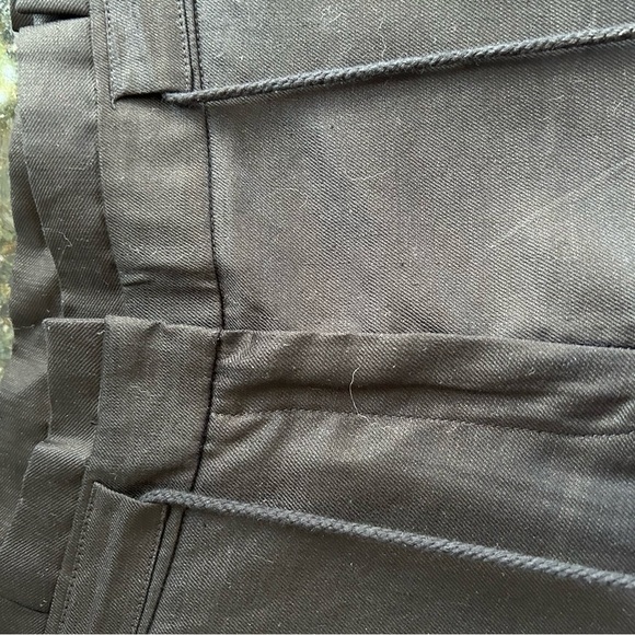 White House Black Market linen blend wide leg crop pants. Lace detail. Like new! - Picture 8 of 15